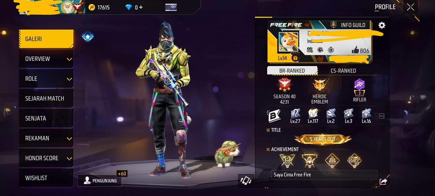 7 akun FF Sultan gratis terbaru hari ini 26 Agustus 2024, segera login via Google dan FB segera klaim. 