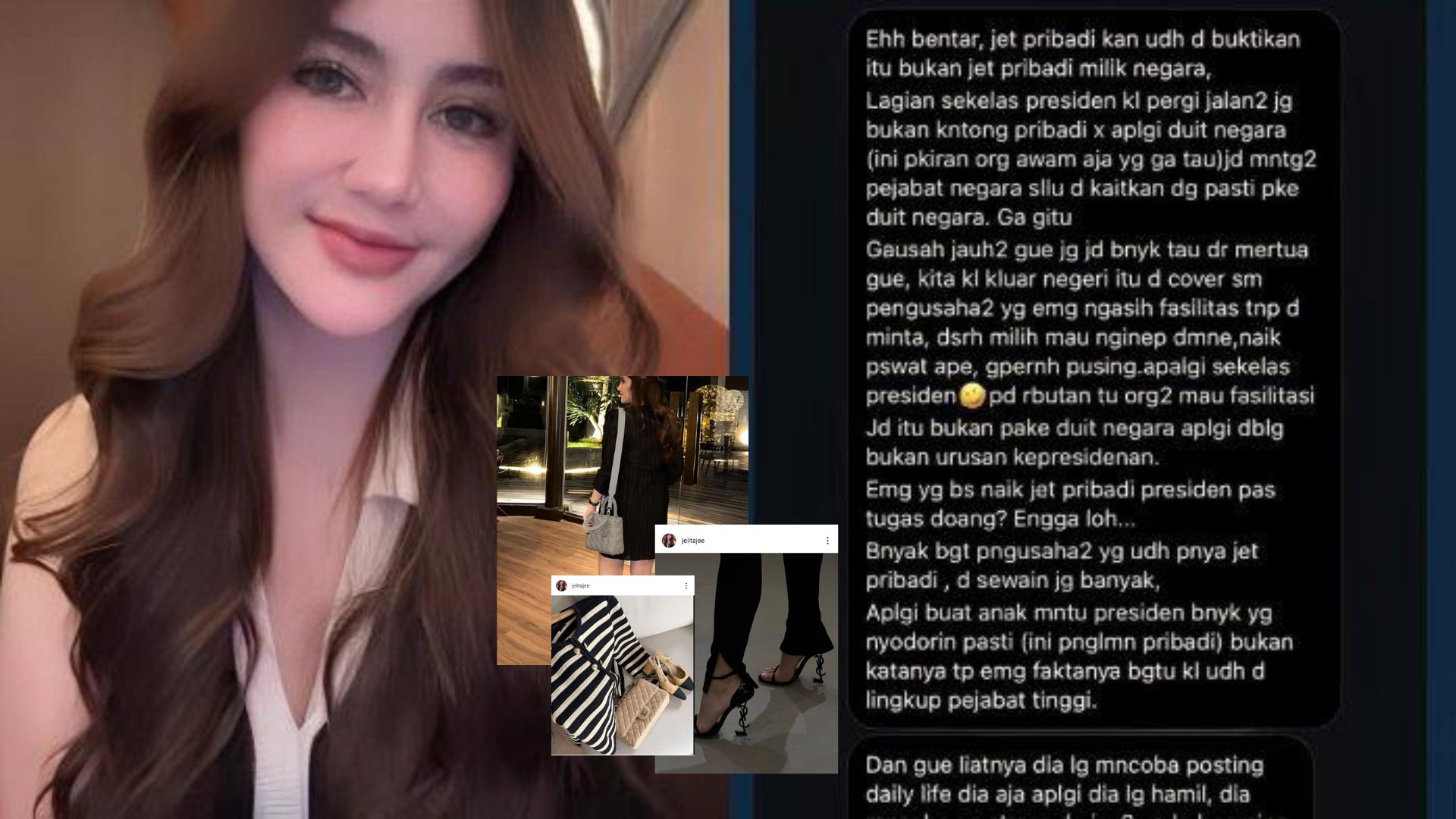 Disorot Netizen Gegara Bela Erina Gudono, Kebiasaan Pamer Barang Mewah Jelita Jeje Jadi Sasaran KPK