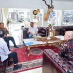 Ketua MPR RI ke-16 Bambang Soesatyo menerima Ketum PWI Pusat Hendry Ch Bangun dan pengurus