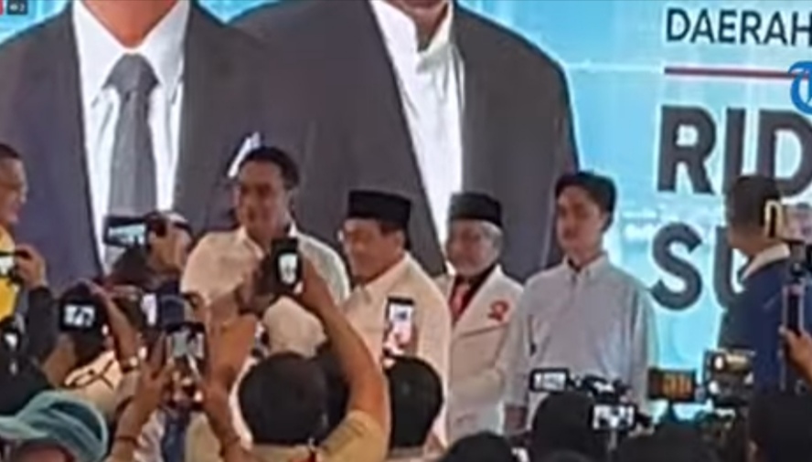 Deklarasi Cagub/Cawagub DKI Jakarta Ridwan Kamil dan Suswono berlangsung meriah