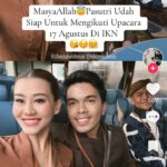 Pasangan suami istri baru Thariq dan Aaliyah gembira hadiri hut-79 RI di IKN