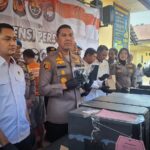 Polresta Bogor Kota mengungkap kasus phishing yang melibatkan pencurian identitas. (KIS/Nicho)