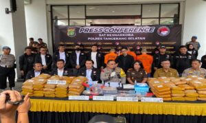 Polres Tangerang Ungkap Peredaran Ganja 140,4 Kg