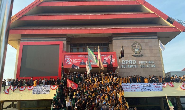 Unjuk Rasa di Makassar, Mahasiswa Duduki Kantor DPRD Sulsel