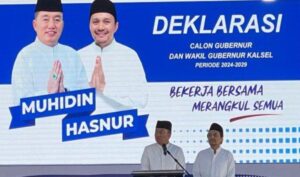 Didukung 10 Parpol, Muhidin-Hasnuryadi Deklarasi Maju Calon Gubernur Kalsel