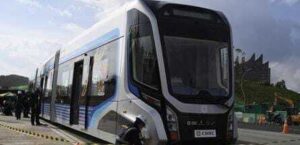 Berjalan Tanpa Rel, Kereta Otonom di IKN Menarik Perhatian Masyarakat