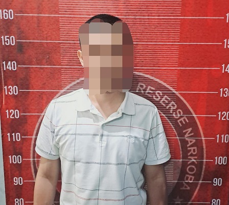 Pengedar sabu ditangkap Satresnarkoba Polres Serang. (Ist)