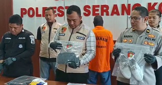 Petugas Polres Serang Kota menangkap maling gasak uang milik BRILink Rp 45 juta