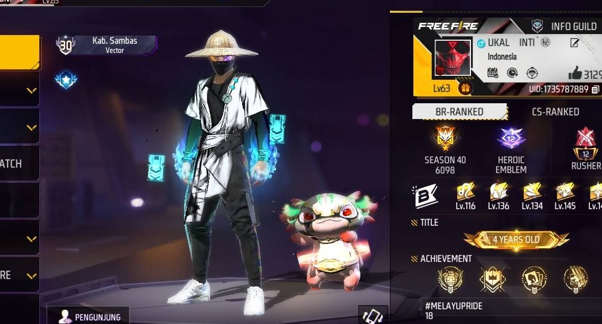 20 Akun FF Gratis Rank GM, Banyak Skin Weapon dan Bundle Langka Hari Ini 4 September 2024