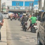 Jembatan besi di Kabupaten Bekasi sering menjadi lokasi tawuran. (Eka)