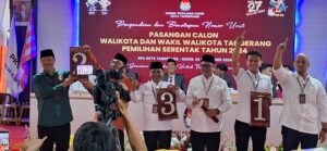 KPU Tetapkan Nomor Urut Calon Walikota Tangerang 2024