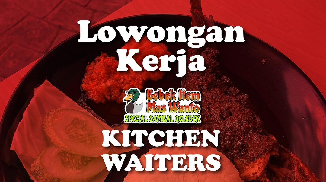 Lulusan SMA Merapat, Loker Bebek Item Mas Wanto untuk Posisi Kitchen Crew dan Cashier