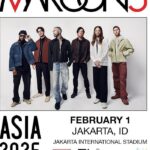 KITAINDONESIASATU - Band Maroon 5 akan menggelar konser di Jakarta pada 1 Februari 2025 di Jakarta International Stadium (JIS), bagian dari tur Asia mereka. 