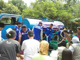 Relawan Tagana Siap Pasok Air Bersih di Lebak