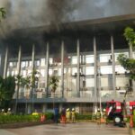 Kantor Bakamla di Jalan Proklamasi Jakarta Pusatn terbakar. (Ist)