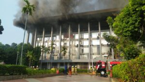 Kantor Bakamla di Jakarta Pusat Terbakar