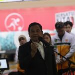 Ketua Umum PB PBI, Marsda TNI (Purn) Agus M Mahron menilai fasilitas di Boling Center kawasan Jalan Williem Iskandar, Kecamatan Percut Seituan, Kabupaten Deliserdang berkelas internasional. (Lilik)