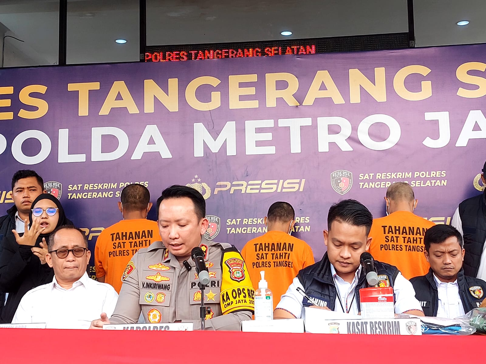 Polres Tangerang Selatan rilis kasus penculikan anak yang membuat para orang tua resah. (Ist)