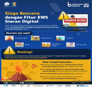 Agar Mendapat EWS, Masyarakat Diminta Seting TV Digital Seusai Domisili