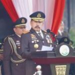 Jaksa Agung ST Burhanuddin dalam amanat pada Upacara Peringatan Hari Lahir Kejaksaan RI ke-79 di Lapangan Badan Pendidikan dan Pelatihan (Badiklat) Kejaksaan RI di Jakarta, pada Senin (2/9/2024).