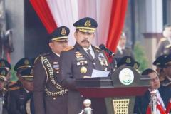 Jaksa Agung ST Burhanuddin dalam amanat pada Upacara Peringatan Hari Lahir Kejaksaan RI ke-79 di Lapangan Badan Pendidikan dan Pelatihan (Badiklat) Kejaksaan RI di Jakarta, pada Senin (2/9/2024).