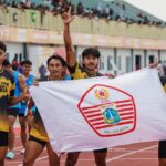 Kontingen DKI Jakarta juara umum cabor atletik di PON XXI. (Lilik)