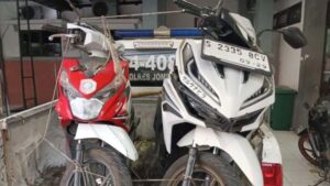 Emak2 Tak Menguasai Motor Tabrakan Adu Banteng di Jombang