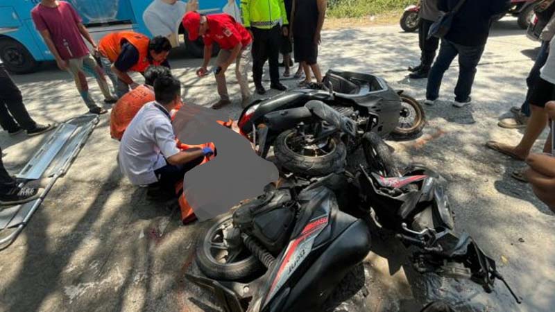 Laka Adu Banteng di Mojokerto, Remaja  ini Pulang Tinggal Nama