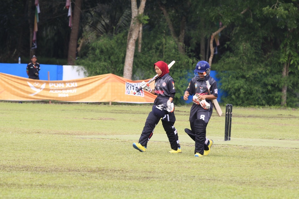 Tim putra-putri Sumut kehilangan emas di cabor kriket. (Lilik)