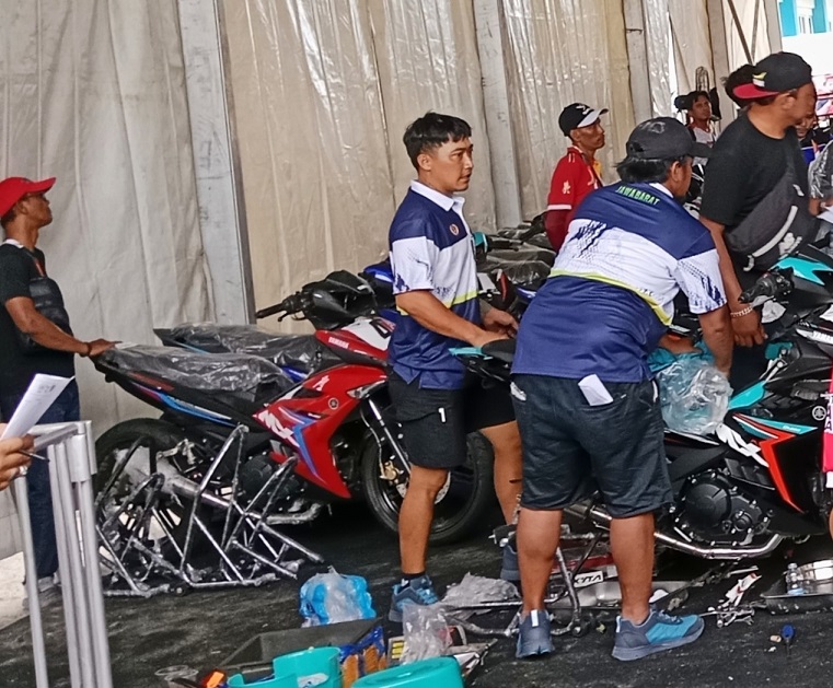 Atlet sepeda Sumatera Utara siap berlaga di PON XXI. (Lilik)