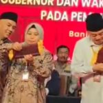 KPU Kalimantan Selatan melakukan pengundian nomor urut paslon, muhidn no 1, acil odah 2. (Anang Fadhilah)