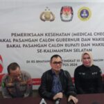 Pemeriksaan kesehatan Calon Gubernur Kalsel di RS Bhayangkara, Sabtu (31/8/2024) dihadiri anggota KPU RI Parsadan Harahap. Didampingi Ketua KPU Kalsel Andi Tenri Sompa,