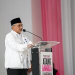 Presiden Partai Keadilan Sejahtera (PKS), Ahmad Syaikhu, yang juga merupakan bakal pasangan calon (Bapaslon) gubernur Jawa Barat (Jabar) 2024. (Nicho)