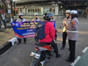 Polwan Polresta Bogor Kota Gencar Sosialisasi 7 Pelanggaran Lalu Lintas