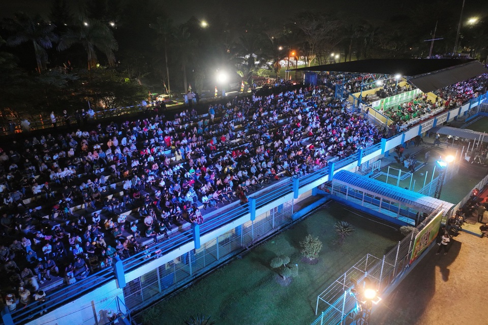 Masyarakat Sumatera Utara antusias saksikan pembukaan PON XXI Aceh-Medan. (Lilik)