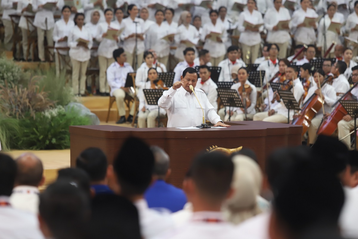 Presiden terpilih Prabowo Subiyanto. (Mico)