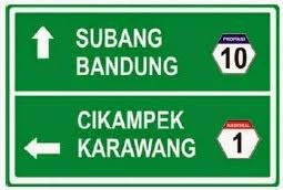 Rambu yang sering terlihat di marka jalan. (Ist)