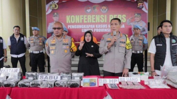 Polres Serang gelar rilis pengungkapan kasus narkoba. (Yok)
