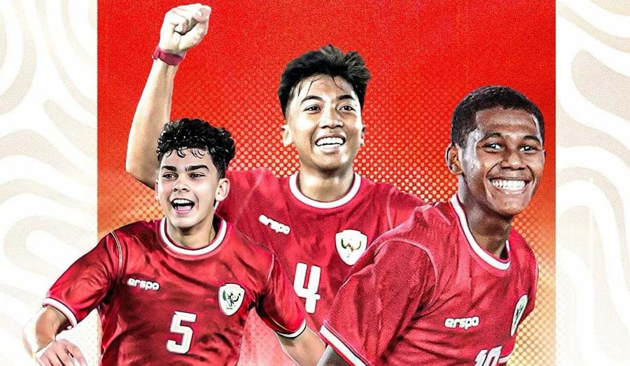Timnas U-17 lolos ke putaran final Piala Asia U-17 usai tahan imbang Australia. (Ist)