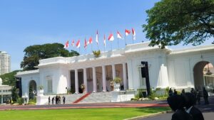 Presiden Prabowo Subianto Tiba di Istana Merdeka, Ikuti Acara Pisah Sambut