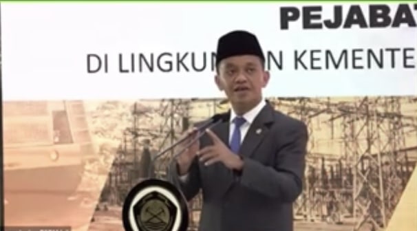 Menteri ESDM Bahlil Lahadalia. (Ist)