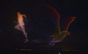 Aksi Sepuluh Ribu-an Drone Akrobatik di Langit Shenzen China