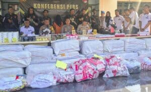Ribuan Kosmetik Tanpa Izin Berhasil Diamankan Polres Hulu Sungai Utara