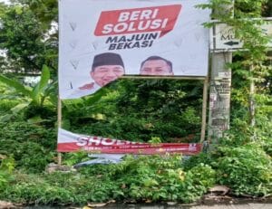 Sejumlah APK Rusak, Tim Advokasi dan Hukum Pemenangan Heri Koswara-Sholihin Bakal Lapor ke Bawaslu