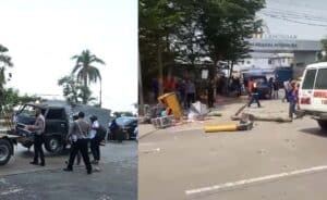 Disopori Warga Tuban Mobil Sikat Pedagang Rujak Lamongan