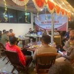 Polsekn Kawasan Sunda Kelapa dan Polres Pelabuhan Tanjung Priok menggelar acara rembukan yang dinamakan ‘Ngopi Kamtibmas’.(Aris MP)