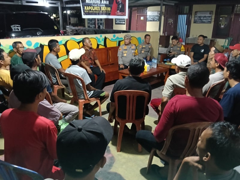 Kapolres Serang AKBP Condro Sasongko temui warga di