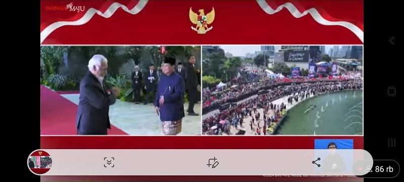 Prabowo Terima Langsung Tamu Negara di Gedung DPR/MPR