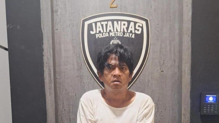 Tersangka pembunuh disertai mutilasi terhadap wanita asal Banten diamankan petugas Polda Metro Jaya. (Ist)