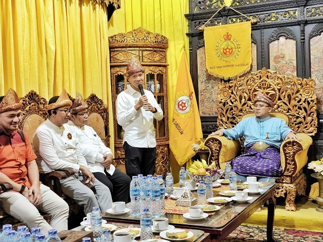 Silaturahmi Ke Sultan Palembang, Yudha- Bahar Komitmen Majukan Budaya